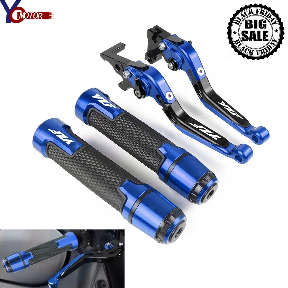 

For YAMAHA YZF R125 YZF-R125 2008-2018 2017 2016 2015 2009 2010 Motorcycle Brake Clutch Lever and Handle Grips yzf r125 Handbar