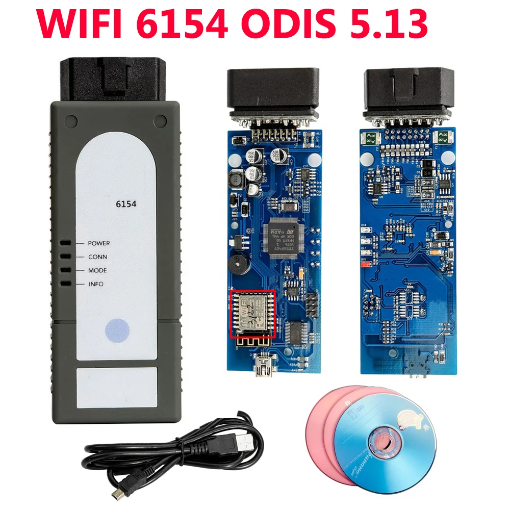 Диагностический инструмент для VW/AUDI/SKODA/SEAT с Wi Fi UDS VAG функция 6154 ODIS 5 13 Keygen 6154|Кабели