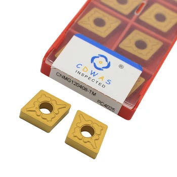 

CNMG120408 TM PC4025 CNC Tools External turning tool Carbide insert lathe tool Tungsten CNMG120408 for Steel