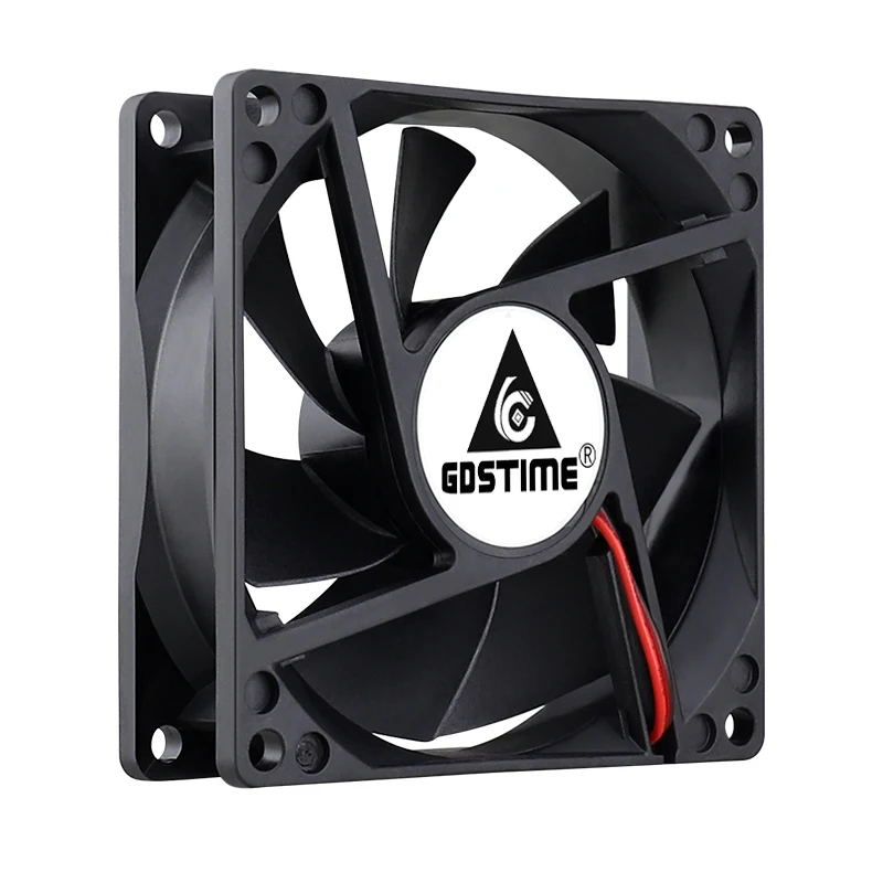 esfera dupla hidráulica, para processador pc, 80x80x25mm, 5v, 12v, 24v, 48v, 80mm, 8025