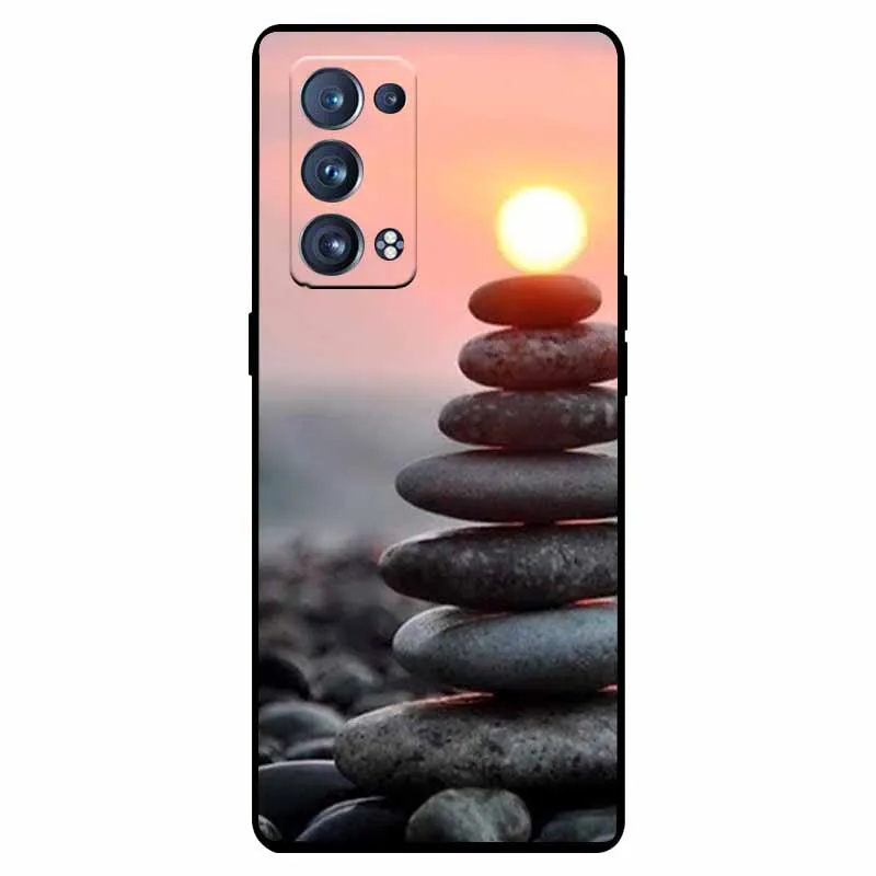 Shockproof Soft Silicone TPU Back Cover for Oppo Reno 6 Pro 5G - Cute and Durable