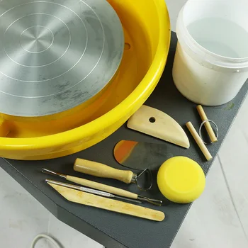 

8 Pcs Set Clay Wax Pottery Tool Kit Ceramics Wax Carving Sculpting Moldeling Tools basic for beginner potter ceramics class