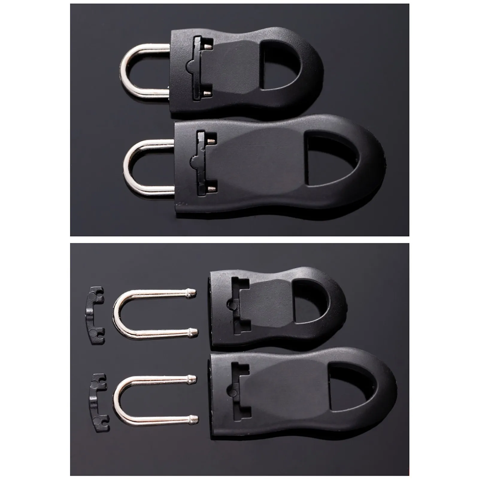 1/2pcs Detachable Zipper Puller Suit Clothing Jacket Coat Zipper Puller Universal Removable Pull Tab Head Accessories #5G
