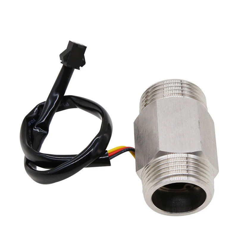 1/2" 3/4" 1" 1-1/2" 2" Water Flow Sensor 1.75MPa Hall Sensor Turbine Flowmeter DC5~18V Measure Flow Medium