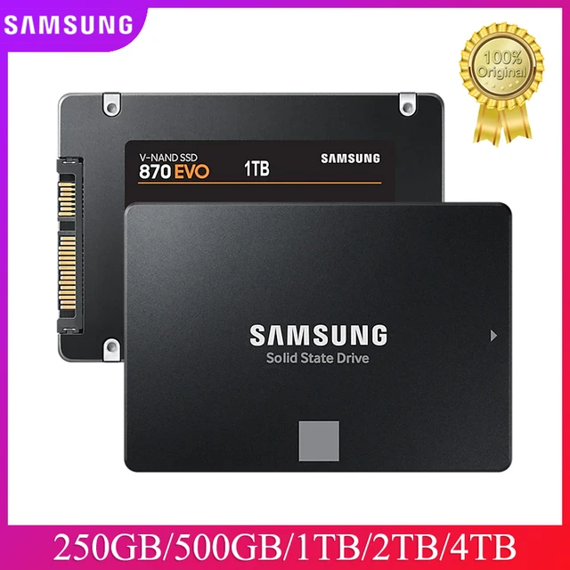 SAMSUNG-Disque dur interne SSD 870, SATA 3, 2.5 pouces, avec capacité de  500 Go, 250 Go, 1 To, pour PC