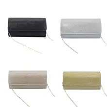 Стильная женская сумочка для девушек, вечерняя сумочка-клатч, Дамская элегантная сумочка на выпускной, свадьбу, женская модная сумка на плечо с цепочкой, 4 цвета