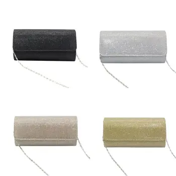 

Stylish Women Girls Handbag Evening Party Clutch Bag Lady Elegant Prom Wedding Purse Female Fashion Chain Shoulder Bag 4 Colors