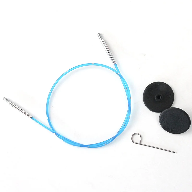 60 cm KnitPro Smart Stix цветной сменный вязальный Игольный кабель - Цвет: 60 cm