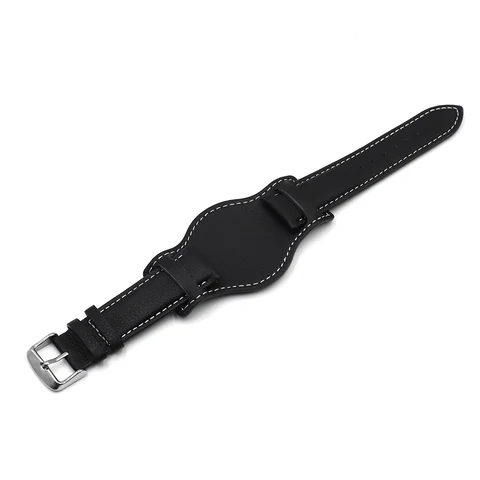 Leather Watchband 18mm 20mm 22mm Replacement Soft Watch Strap Black Brown Coffee Men Wrist Bracelets Sport Watchband
