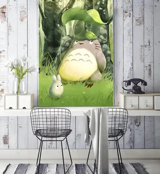 

[Self-Adhesive] 3D My Neighbor Totoro 017851356 Japan Anime Wall Paper mural Wall Print Decal Wall Murals