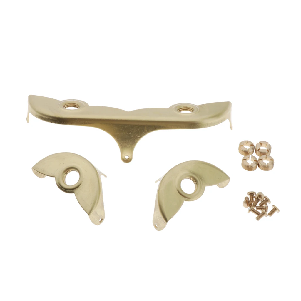 Baritone Sax Key Guard Set w/ Screws Copper Instruments Sax Accs Gold Color