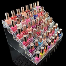 

1 Pcs 6 Tiers Removable Nail Polish Shelf Acrylic Clear Cosmetic Varnish Display Stand Rack Holder Women Makeup Organizer Case