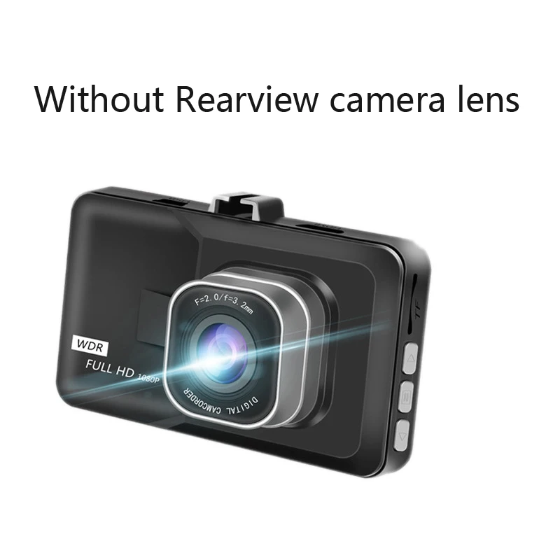 3,0 дюймов Fulll HD 1080P Автомобильная камера заднего вида DVR Dash Cam recorder Dashcam зеркальная камера заднего вида видео обратное изображение - Название цвета: Without rearview