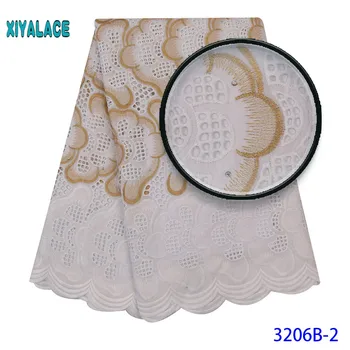 

New Arrivals Swiss Voile Lace In Switzerland High Quality African Dry Lace Fabric 100%Punch Holes Cotton Lace For Party 3206b
