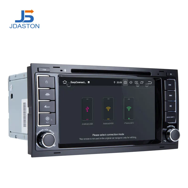 JDASTON Android 10 0 автомобильный мультимедийный плеер для VW Touareg Multivan T5 2004 2011 2 Din радио GPS