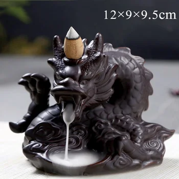 

Creative Incense Burner Dragon Smoke Display Household Cleaning Air Refresher Home Decor Censer Holder Base