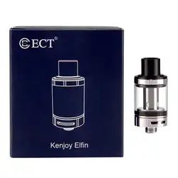 ECT Kenjoy Elfin Распылитель 2,0 мл Топ пополняемый резервуар для 50 Вт Vape распылитель с вапорайзер воздушного потока поддержка 510 нить электронная