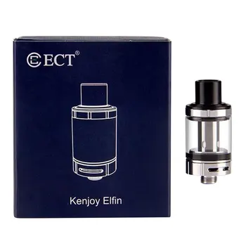 

ECT Kenjoy Elfin Atomizer 2.0ml Top Refill Tank For 50W Vape Atomizer With Airflow Vaporizer Support 510 Thread E-cigarette