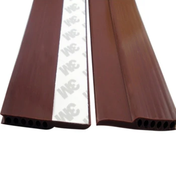 

New Self Adhesive Silicone Bottom Door Window Tape Rubber Sealing Strip Weatherstriping Sound Insulation 2