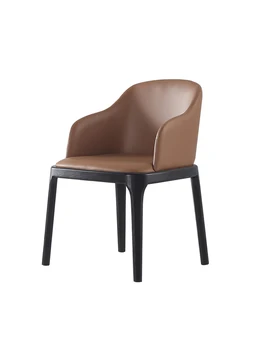 

Nordic solid wood dining chair simple modern fabric home chair coffee restaurant chair designer creative back chair