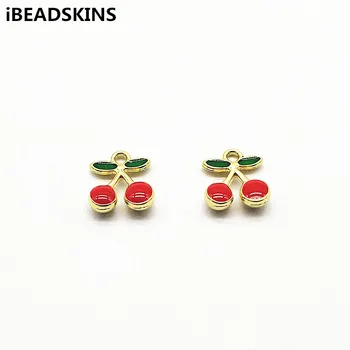 

New arrival! 12x11mm 100pcs Zinc Alloy Cherry shape charm for Jewelry Findings/Earrings DIY parts,Jewelry Findings & Components