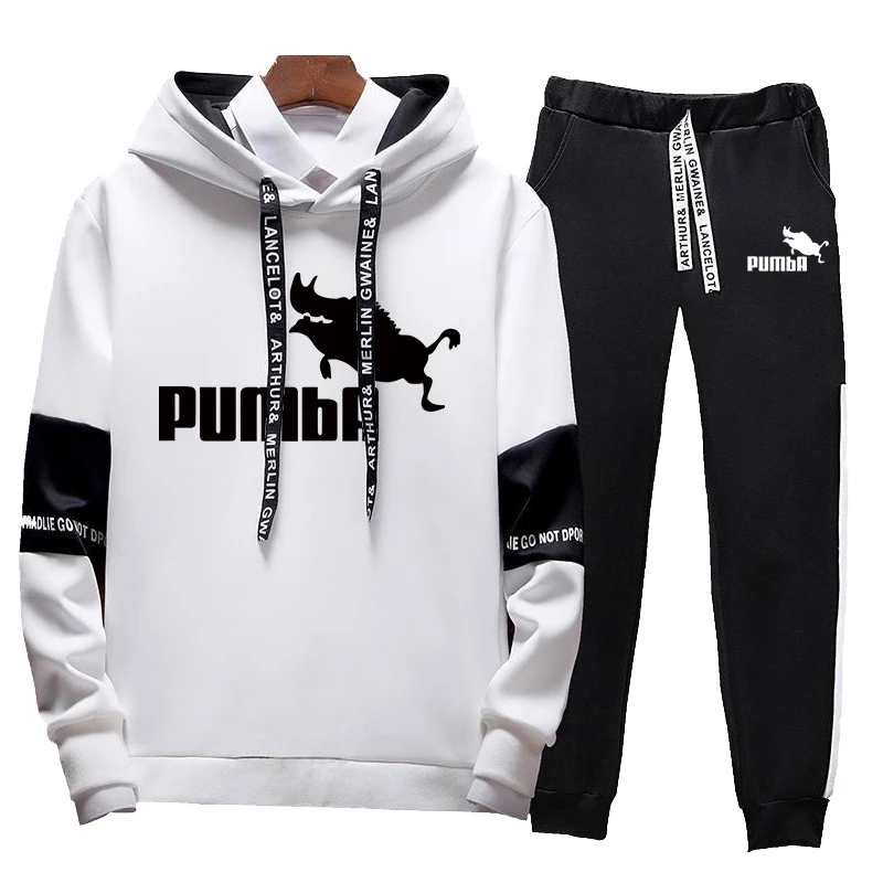 mens jogger sets Autumn Most Popular Casual Sports Outfits Hoodies&Sweatpants Classic Men/Women K-pop Style Fashion Hooded Longsleeve Tracksuit mens two piece sets