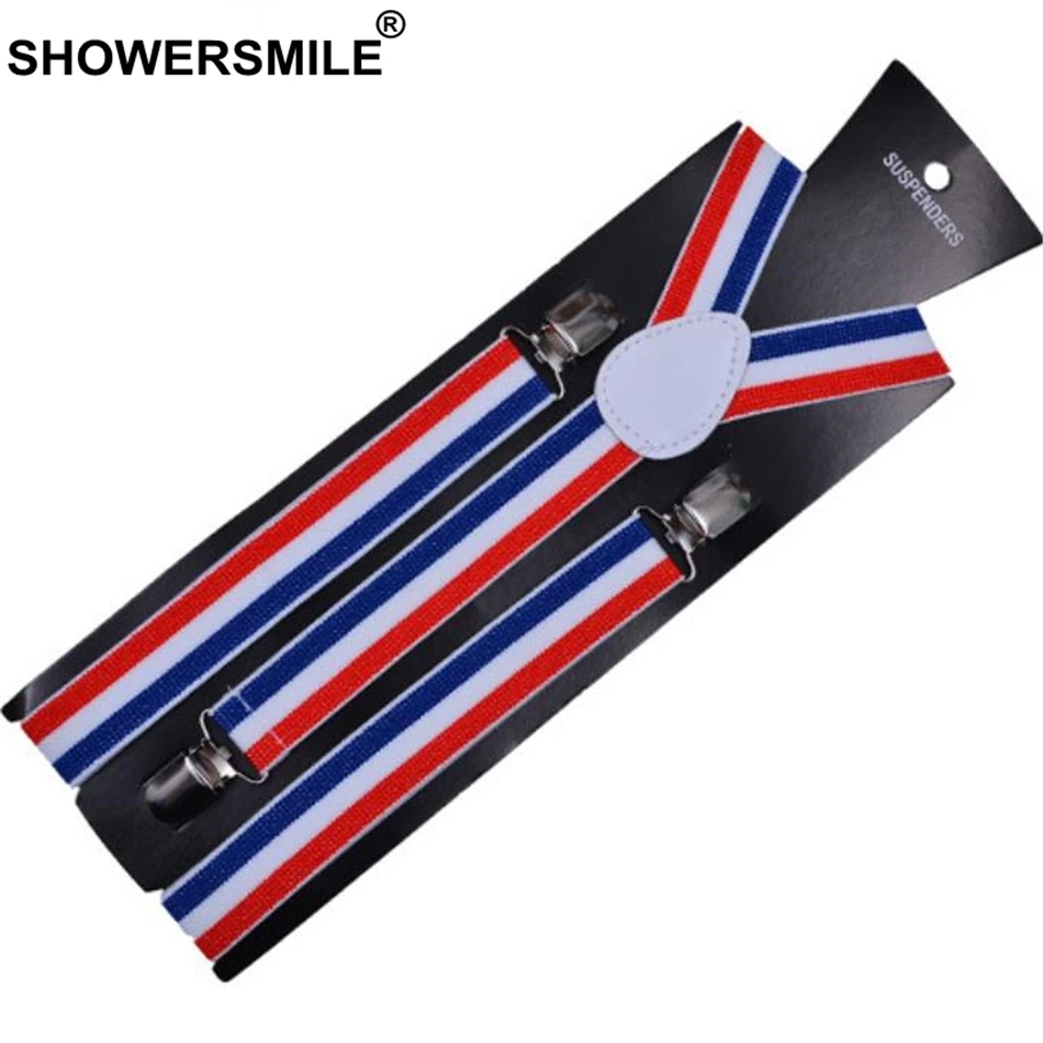 SHOWERSMILE подтяжки Радужная Женская Рубашка в полоску цвета радуги разноцветные