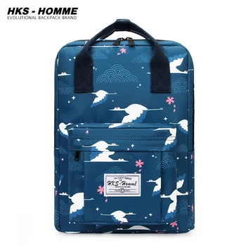 

Fashion Backpack Canvas Women Backpack Anti-theft Shoulder Bag New School Bag For Teenager Girls School Backapck Female