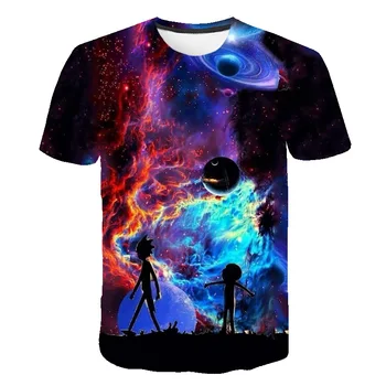 

Rick and Morty t shirt Galaxy tshirt kids t-shirt 3D Tops&Tees Funny children Short Sleeve Shirts Streetwear Cloth Dropship
