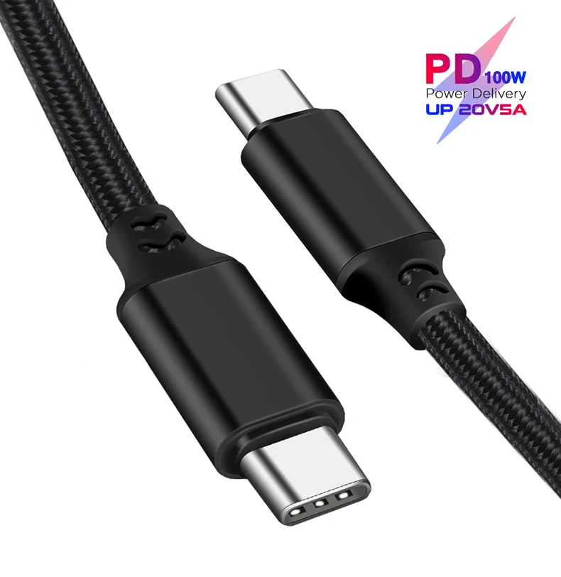 100W PD 5A Type C Cable USB-C Fast Charging Cord For Macbook Air SAMSUNG S20 Ultra S10+ QC 4.0 SCP XIAOMI Mi10 Redmi Note 8 Pro | Мобильные