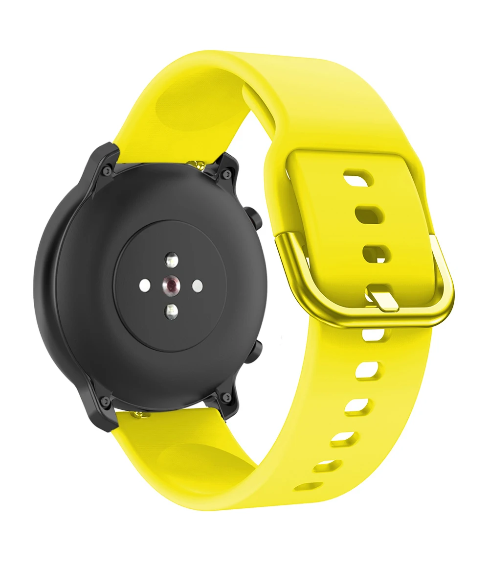 UEBN 20 мм 22 мм силиконовый ремешок для Xiaomi Amazfit Bip/Younth Sport сменный ремешок для Xiaomi Huami Amazfit GTR 42 мм 47 мм ремешок