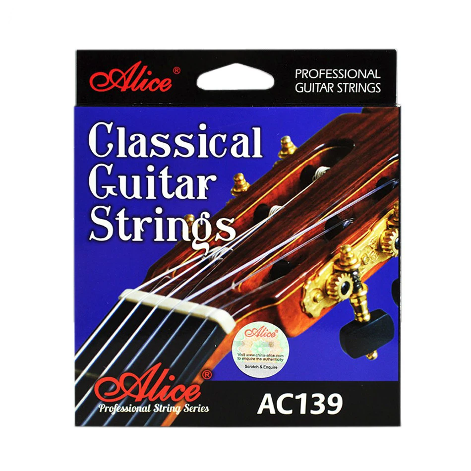 

Alice AC139 Classical Guitar Strings Titanium Nylon Light Strings Silver Plated Phosphor Bronze Classical Strings Sounds Mellow