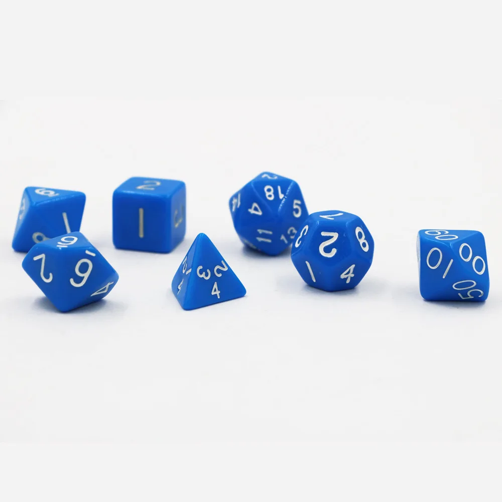 Европа и Америка игра TRPG Подземелья и Драконы настольная игра комплект игральных кубиков DND Life калькулятор сито синий