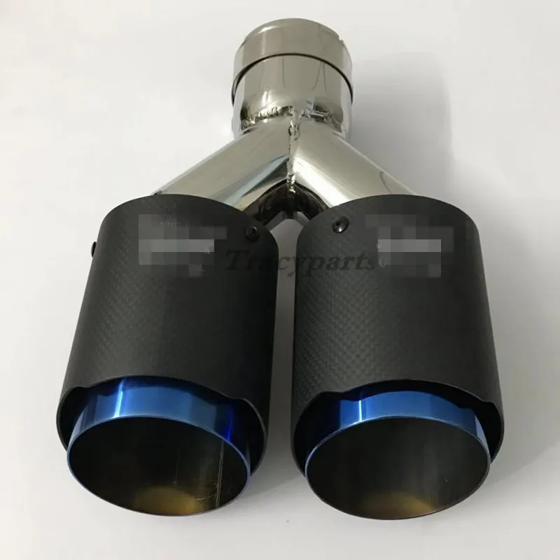 1 шт. автомобиль Akrapovic Универсальный наконечник выхлопной трубы Синий