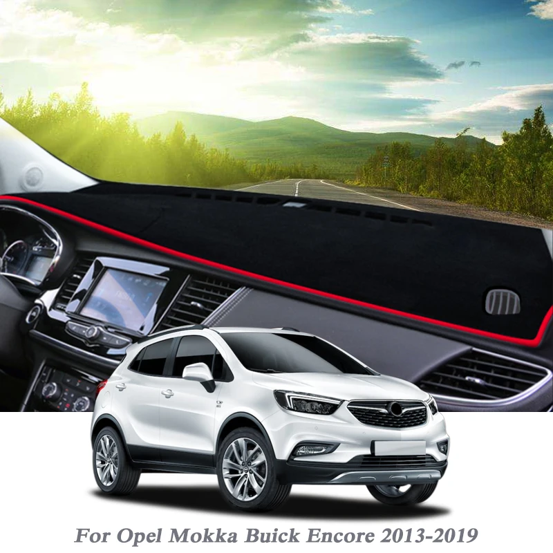 Car Styling Dashboard Protective Mat Shade Cushion Pad Interior For Opel Mokka Buick Encore 2013- LHD&RHD Auto Accessory