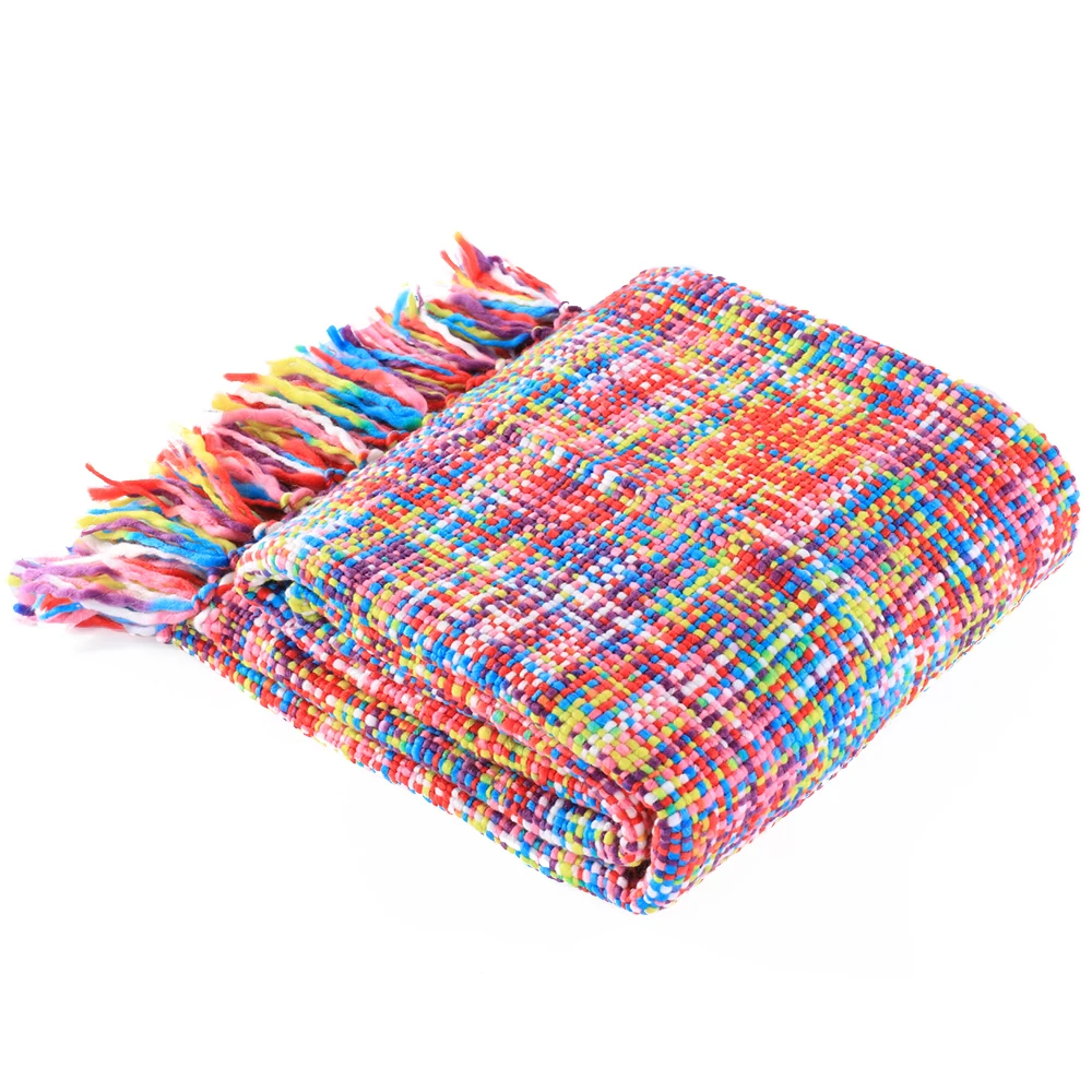 Battilo тропический стиль многоцветное Радужное одеяло 6" X 49"