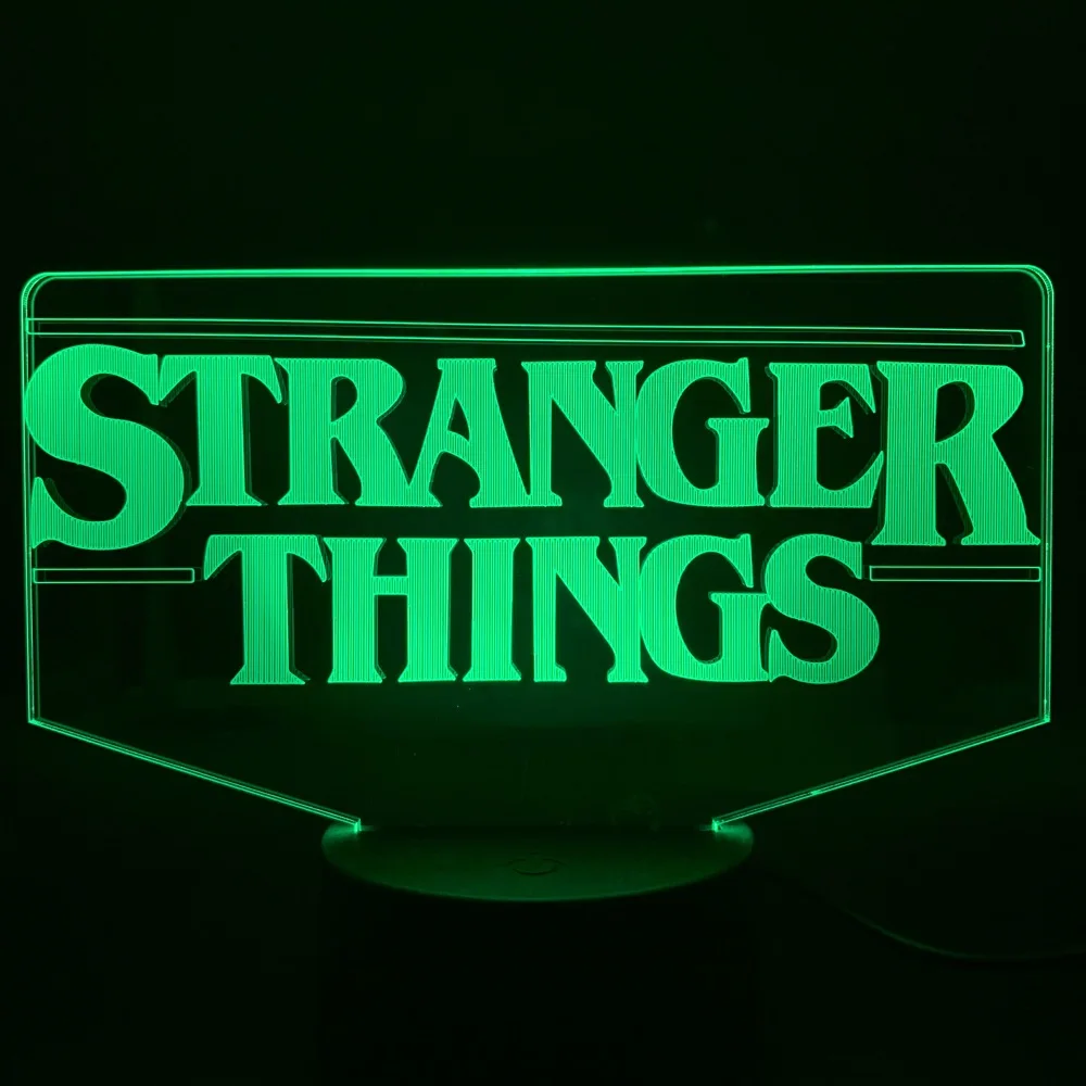 STRANGER THINGS GIFT TV SHOW LIGHT UP LED BOTTLE BIRTHDAY GIFT PERSONALISED GIFT