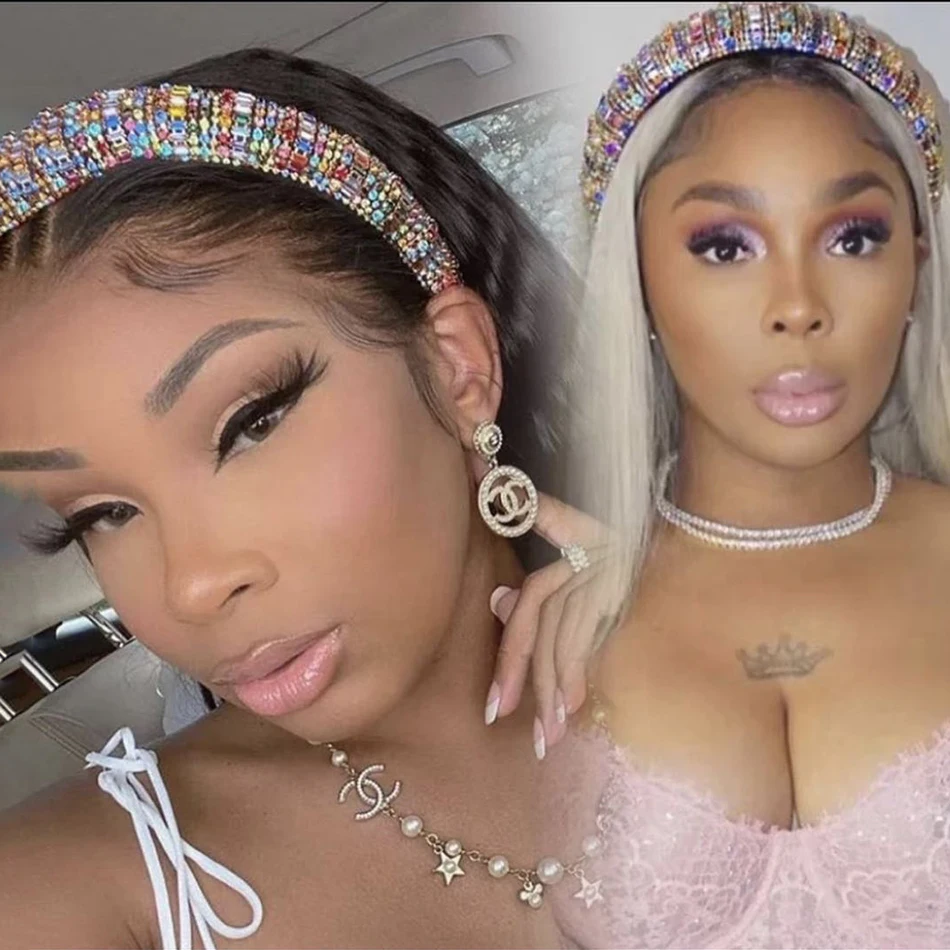 

2020 new European and American baroque rhinestone headband ladies luxury wide rhinestone color women's fashion hair accessories
