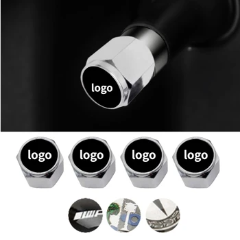 

Car Tyre Valve Caps for Mercedes Benz Logo AMG W211 W204 W203 W205 W212 CLA 45 W212 W124 C200 A180 Tire Cap Wheel Accessories