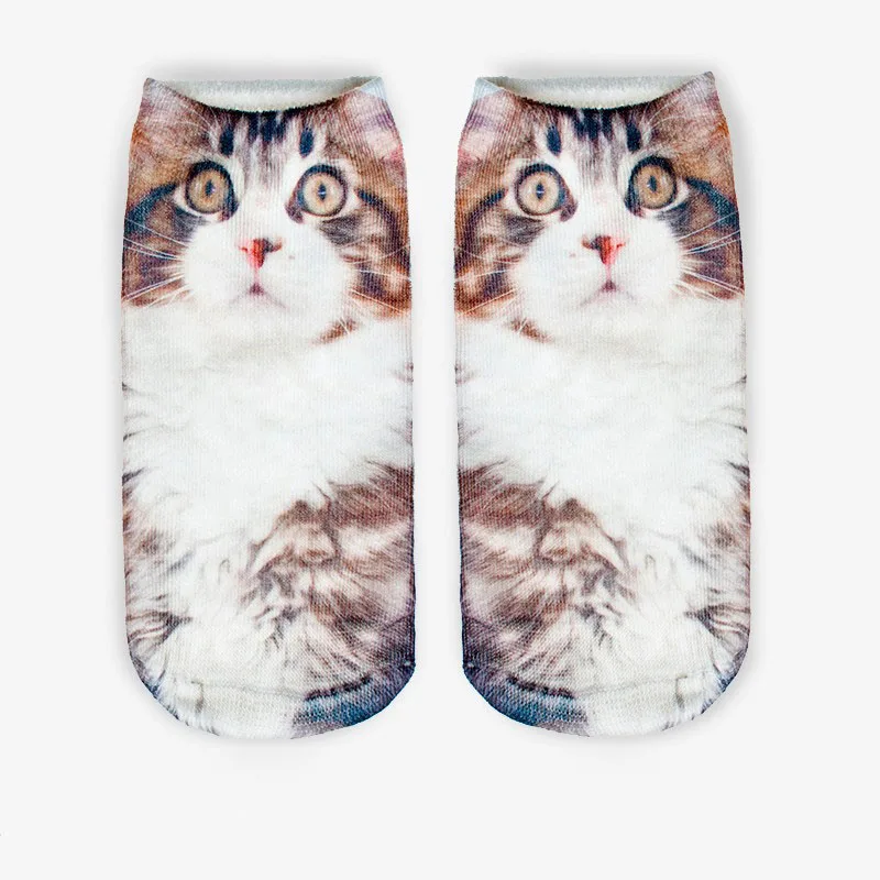 Модные Милые 3D Носки с рисунком крутой обезьяны Sox женские носки Chaussette Animal Веселая 3D-печать носки до лодыжки унисекс художественные носки - Цвет: 14