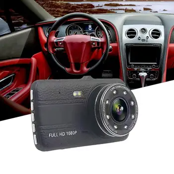 

Video Dual Camera With Night Vision Light 4-inch High-definition Dual-record Starlight Night Vision Driving Recorder
