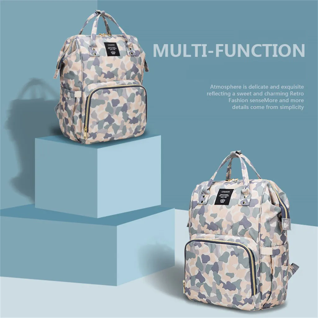 

Women Waterproof Mummy Bag Multi-function Backpack Wild Large Capacity Handbag
