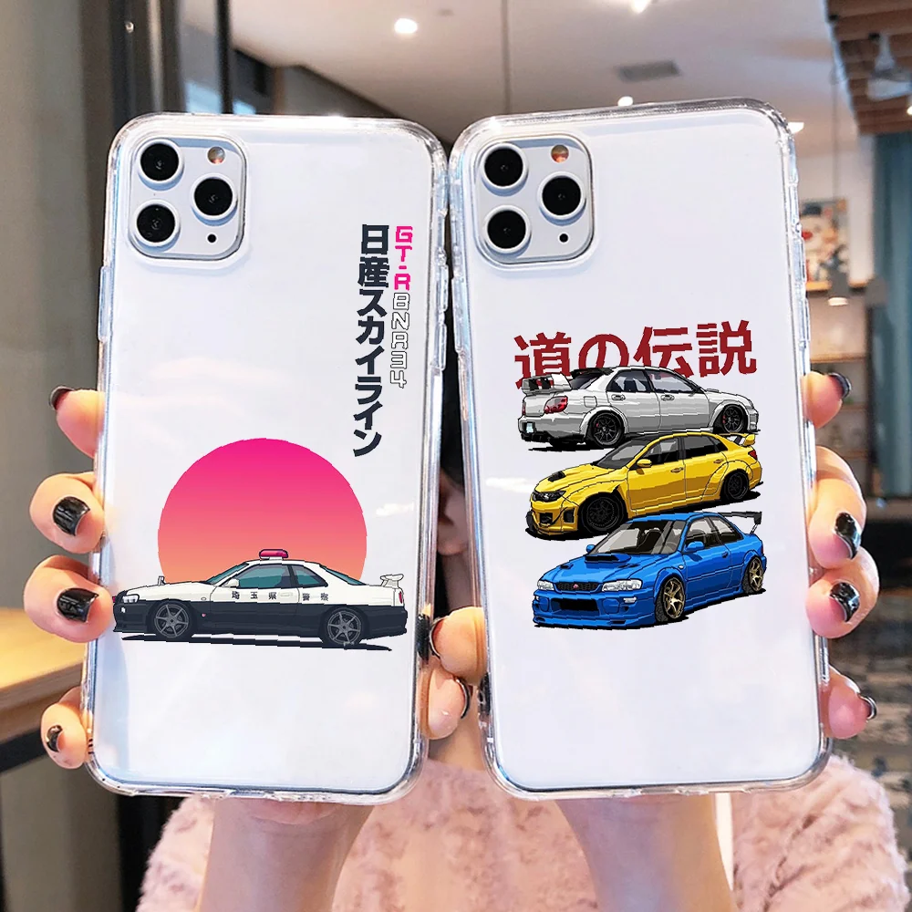 JDM Japanese domestic market Car Phone Case For Xiaomi Redmi Note 7 7A 8 8T 9 9A 9S 10 K30 Pro Ultra transparent soft coque | Мобильные