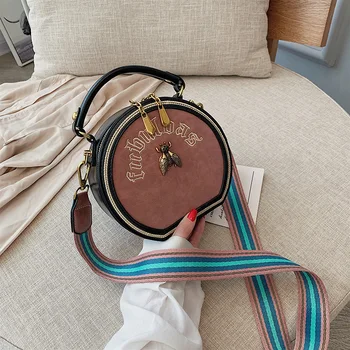 

Womens Bags Handbag 2020 New Round Messenger Bag Brand Designer Retro Bee Shoulder Bags Ladies Vintage Purses luis vuiton gg bag