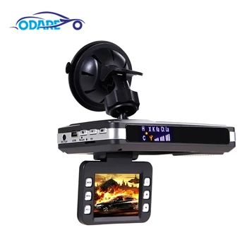 

Odare Radar Detector Car DVR 2 in 1 recorder 140 Degree Angle Russian Video Recorder Night Vision Dash Cam car dvrs Registar