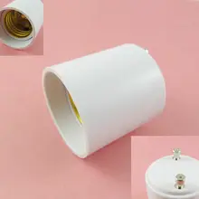 GU24 к E27 Цоколь светодиодный галогенный светильник CFL лампа адаптер конвертер держатель