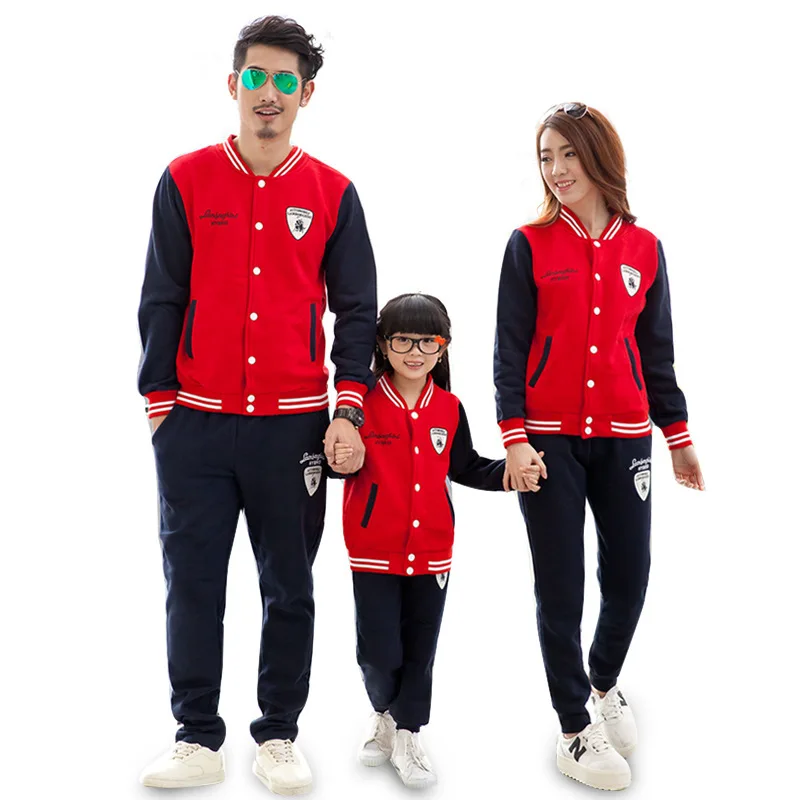 matching tracksuit family