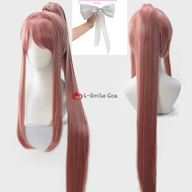 Osana Najimi Long Orange Pink Cosplay Wig 2 Ponytail Clips Yandere  Simulator Heat Resistant Hair Cosplay Wigs + Wig Cap - AliExpress