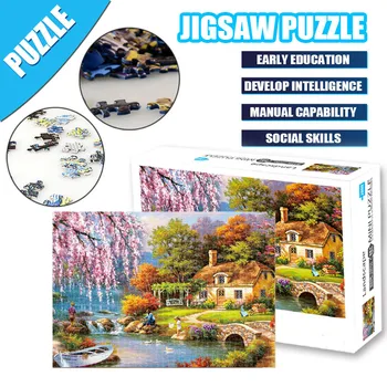 

Board Game Adults Puzzles 1000 Piece Landscape Puzzle Game Interesting Toys 16.5x11.7 Inch Children's birthday gifts#g4