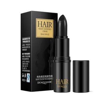 

Women Beauty Hair Makeup Hair Dye Cream Black/ Brown Mild Fast One-off Hair Color Pen Cover White Hair DIY Styling Makeup Stick